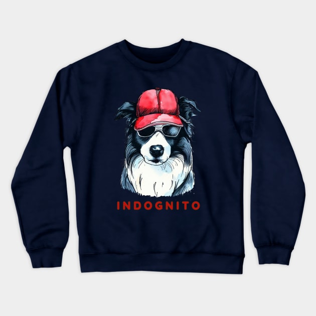 Border Collie Indognito Crewneck Sweatshirt by ZogDog Pro